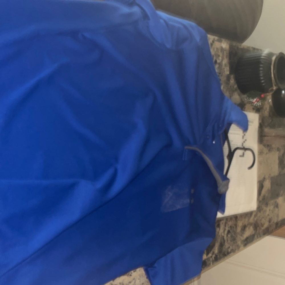 Mens medium polo shirt blue
